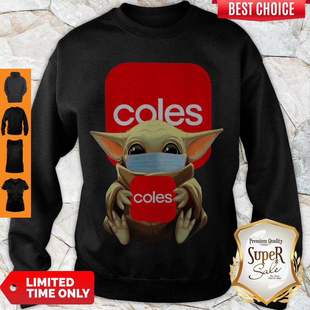 Awesome Baby Yoda Face Mask Hug Coles Shirt - Image 3