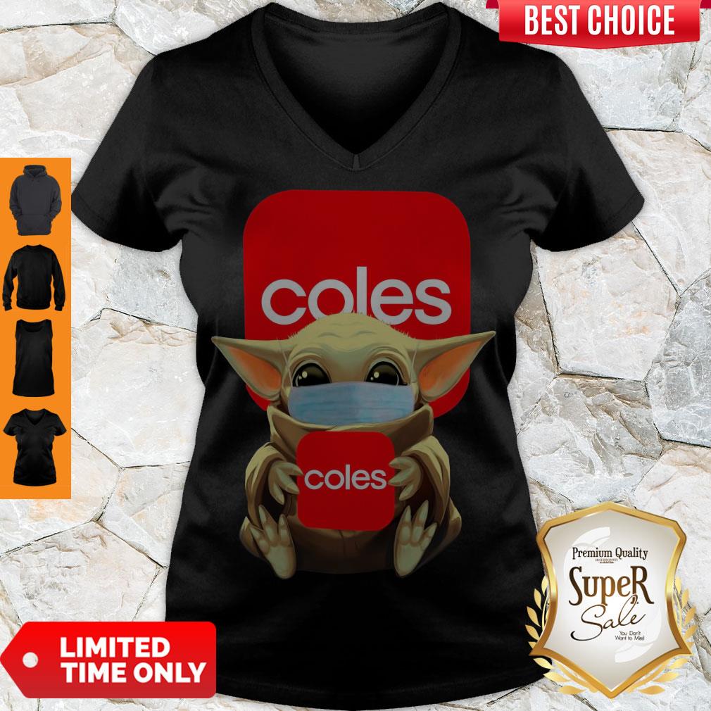 Awesome Baby Yoda Face Mask Hug Coles Shirt - Image 5