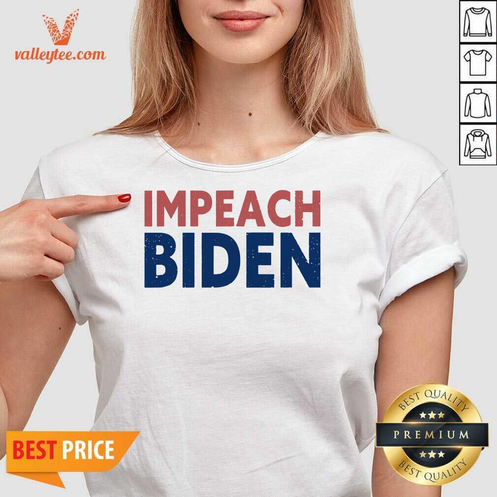 Great Impeach Biden Red And Blue Vintage Republican Conservative Shirt - Image 4