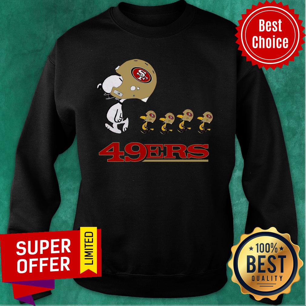 Official Snoopy And Woodstock The San Francisco 49ers Shirt - Image 4