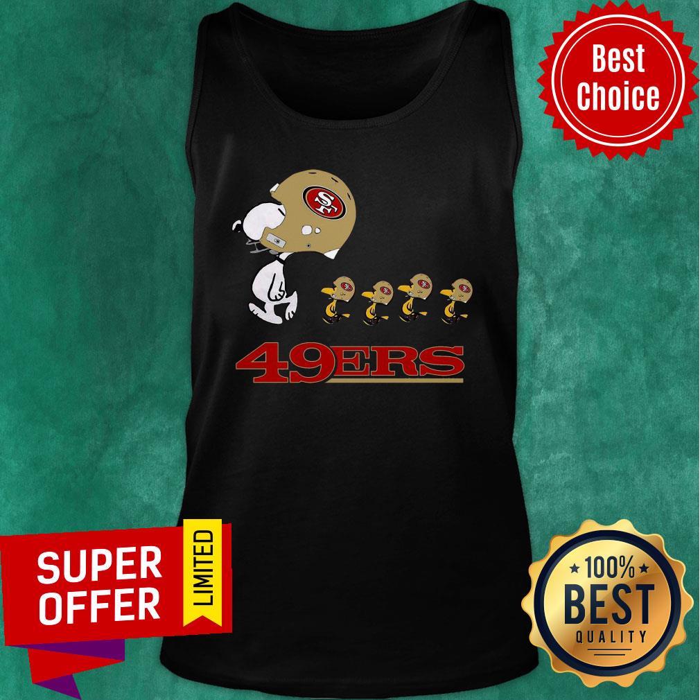 Official Snoopy And Woodstock The San Francisco 49ers Shirt - Image 3