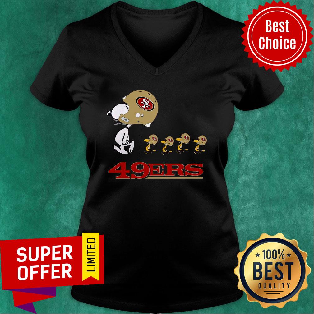 Official Snoopy And Woodstock The San Francisco 49ers Shirt - Image 2