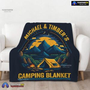 Alternative view of Official Pretty Vintage Camping Blanket Fleece Customized Blanket