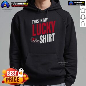 Alternative view of Official Southeast Missouri State Redhawks This Is My Lucky T-Shirt