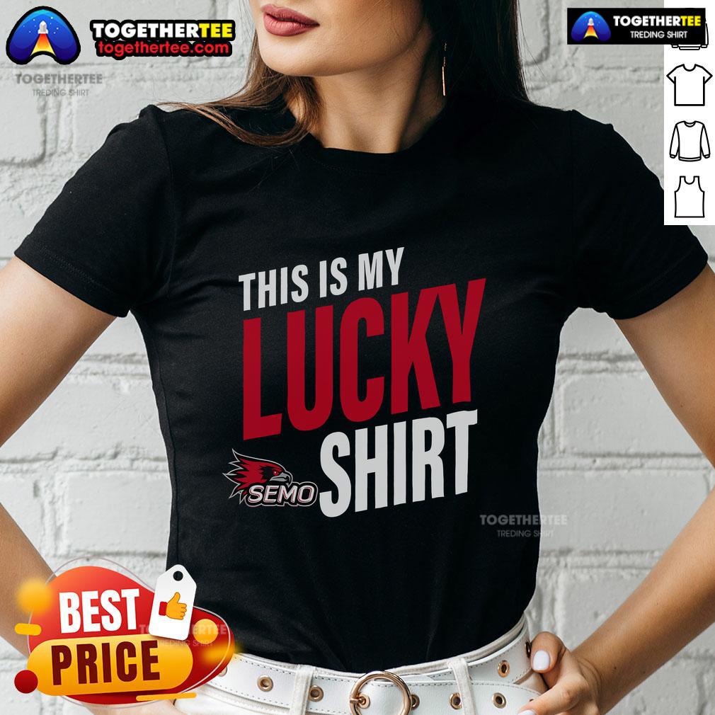 Official Southeast Missouri State Redhawks This Is My Lucky T-Shirt - Image 3