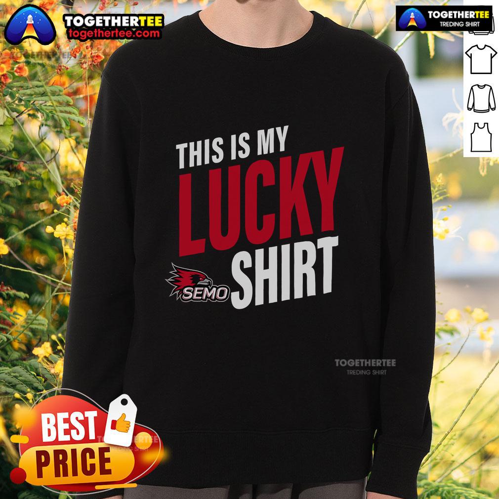 Official Southeast Missouri State Redhawks This Is My Lucky T-Shirt - Image 5