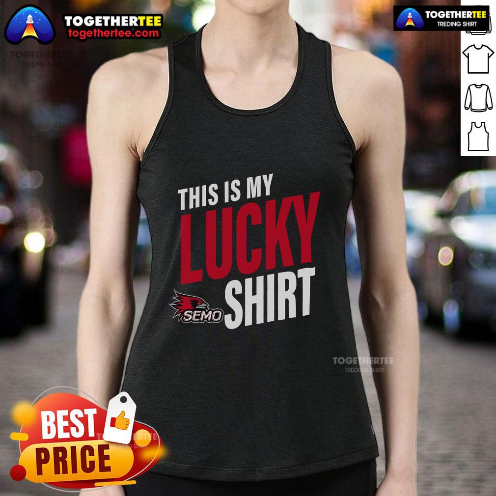 Official Southeast Missouri State Redhawks This Is My Lucky T-Shirt - Image 4