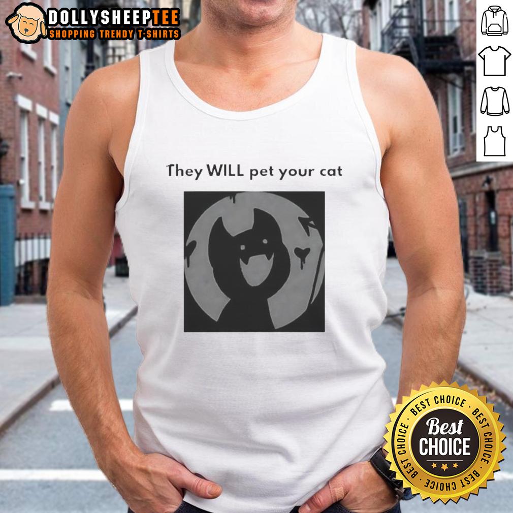 Official They Will Pet Your Cat T-Shirt - Image 4
