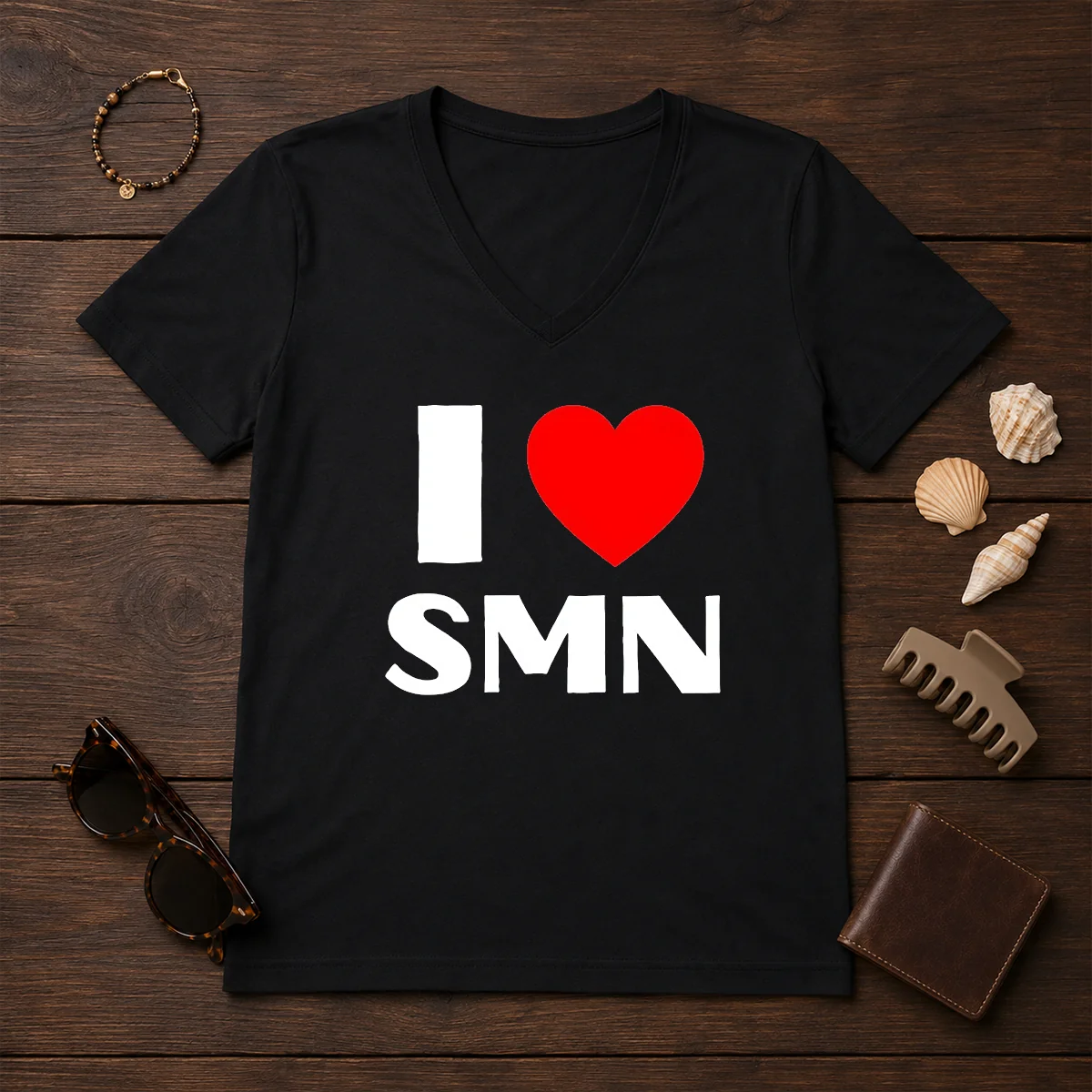 Funny I Love SMN Shirt - Image 2