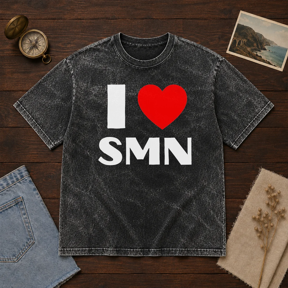 Funny I Love SMN Shirt - Image 8