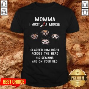 Momma I Just A Mouse Slapped Him Right Across The Head His Remains Are On Your Bed Shirt