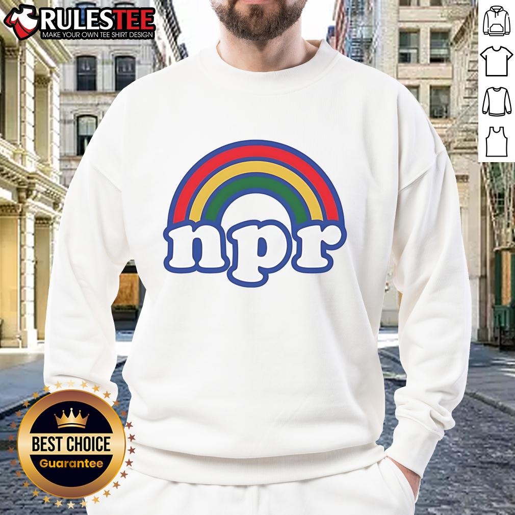 Pretty NPR Rainbow Logo T-Shirt - Image 5