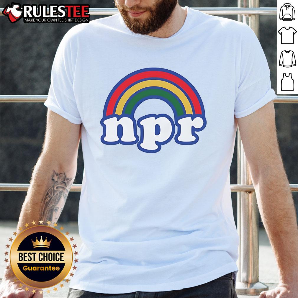 Pretty NPR Rainbow Logo T-Shirt