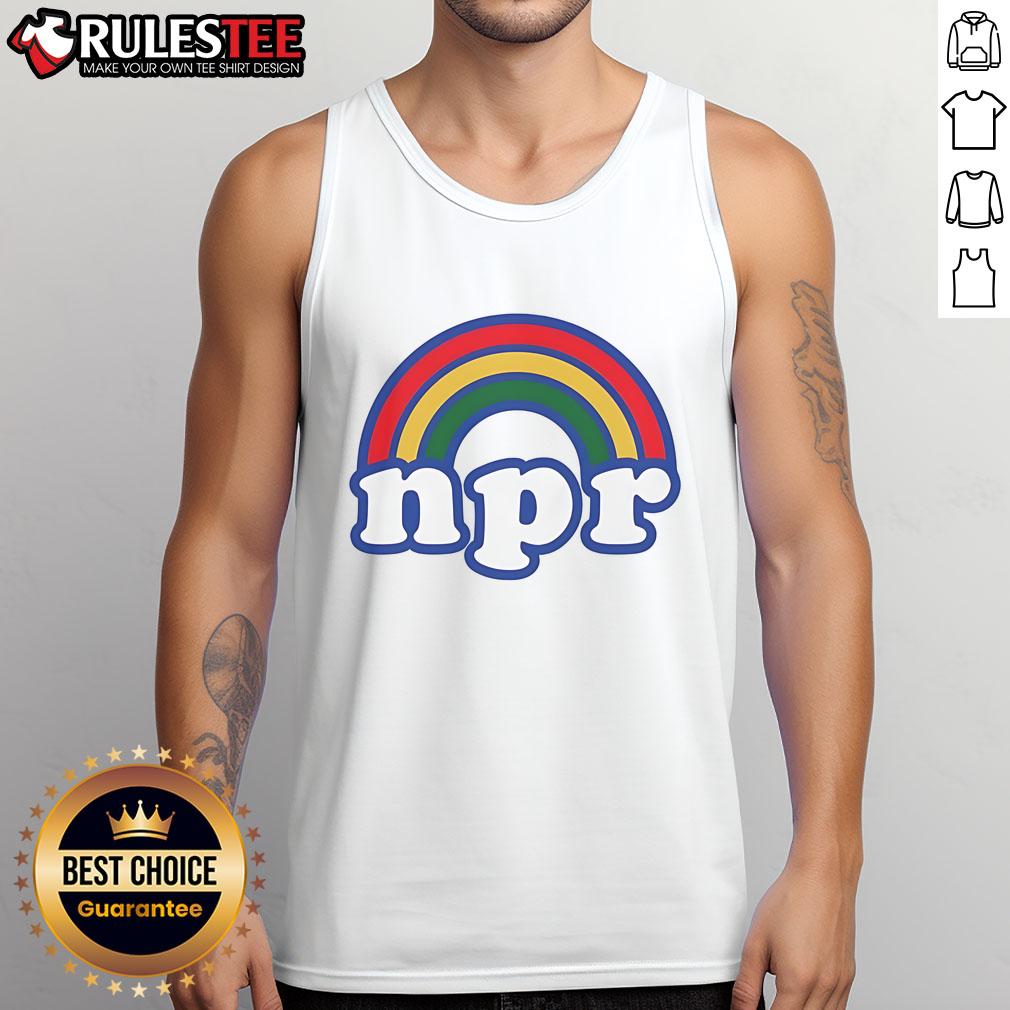 Pretty NPR Rainbow Logo T-Shirt - Image 4