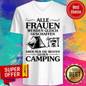Alternative view of Alle Frauen Werden Gleich Geschaffen Camping Shirt