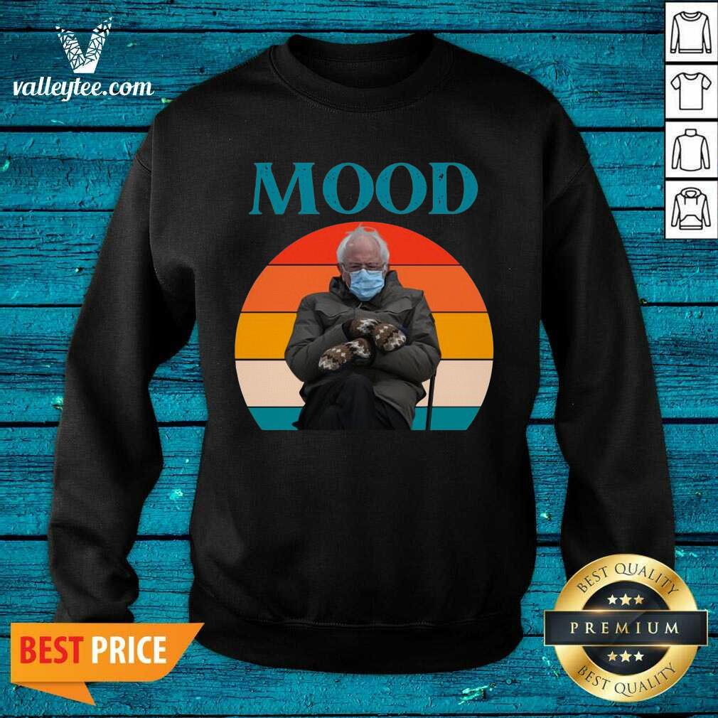 Funny Mood Funny Bernie Sanders Mittens Meme Inauguration Shirt - Image 5