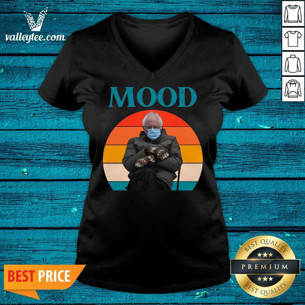 Funny Mood Funny Bernie Sanders Mittens Meme Inauguration Shirt - Image 4