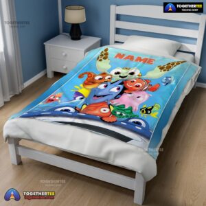 Alternative view of Official Finding Nemo With Friends Blanket Fleece Customized Blanket
