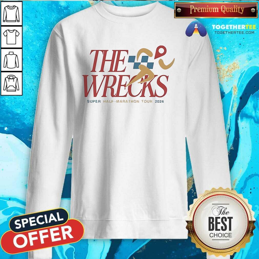 Top The Wrecks Super Half Marathon Tour 2024 T-Shirt - Image 4