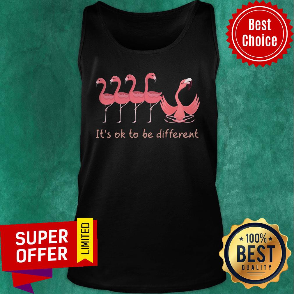 Flamigo Yoga It's Ok To Be Different Shirt - Image 4