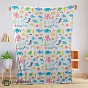 Good Under The Sea Pattern Blanket Fleece Customized Blanket