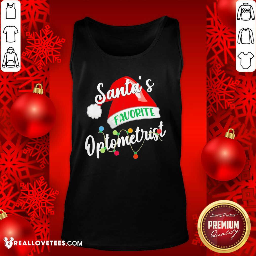 Top Santa’s Favorite Optometrist Christmas Shirt - Image 2
