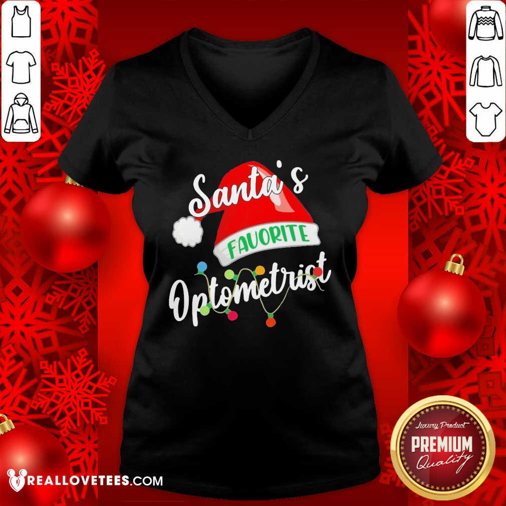 Top Santa’s Favorite Optometrist Christmas Shirt - Image 5