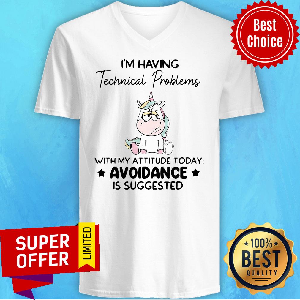 Unicorn I’m Having Technical Problems With My Attitude Today Avoidance Shirt - Image 4