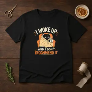 Original I Woke Up And I Don'T Recommend It Geek Shirt