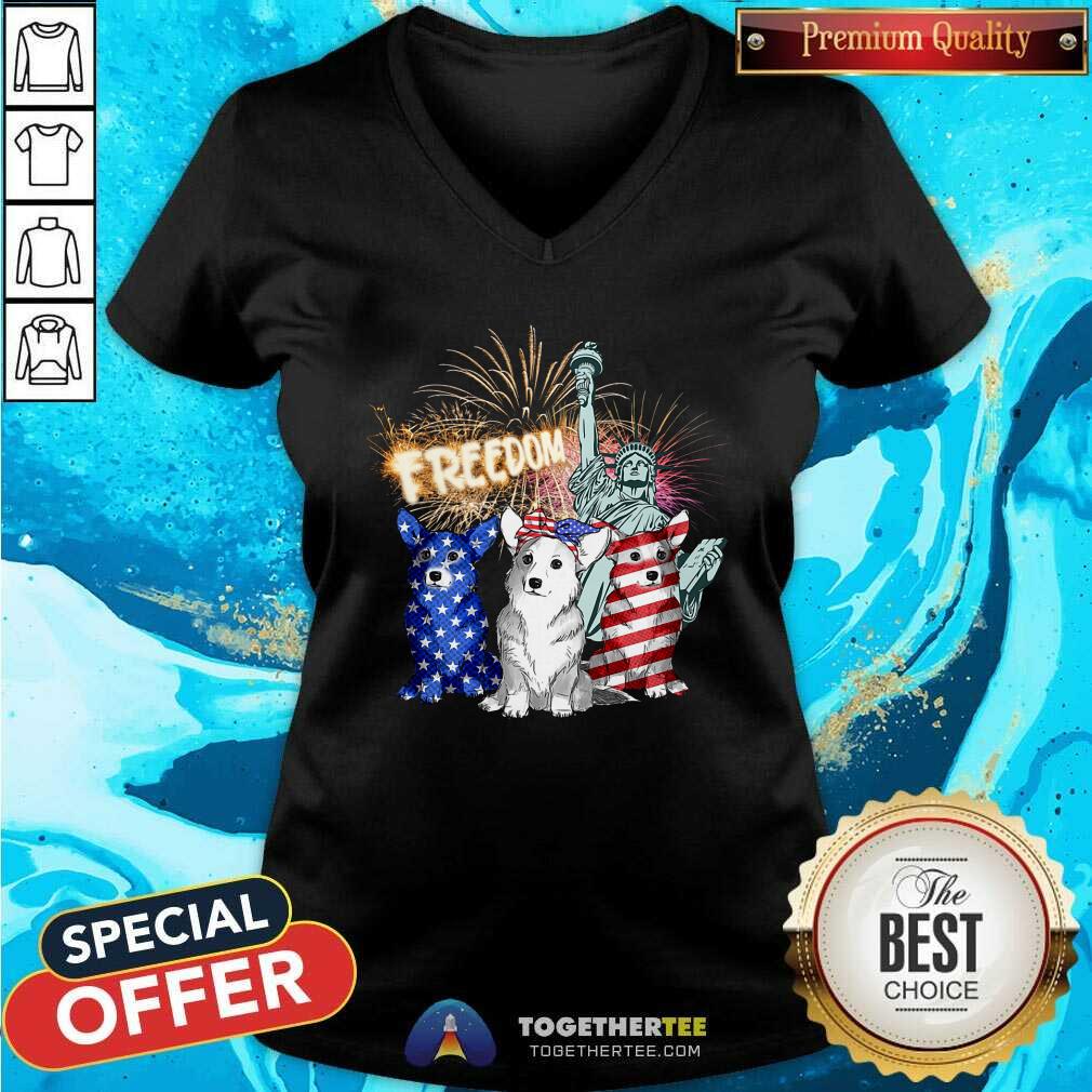 Corgi American Patriot Freedom Liberty Shirt - Image 3