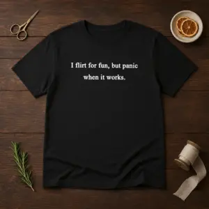 Good I Flirt For Fun But Panic When It Works Shirt