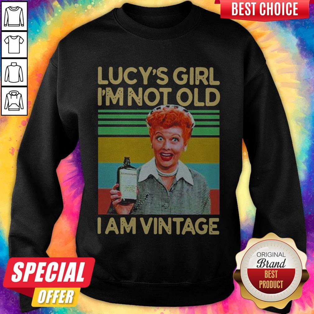 Nice I Love Lucy'S Girl I'M Not Old I'M Vintage Shirt - Image 4