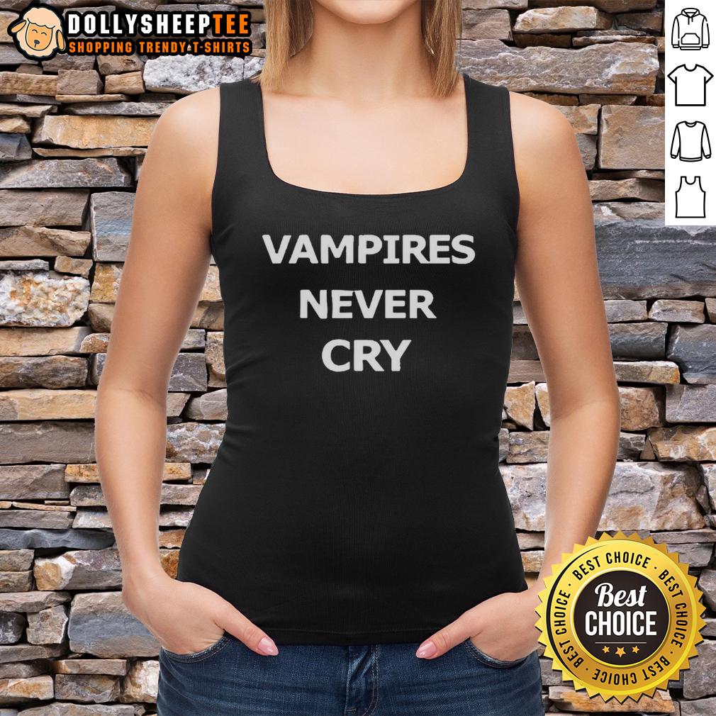 Official Vampire Never Cry Letter T-Shirt - Image 4