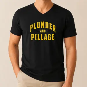 Alternative view of Official Plunder And Pillage Pittsburg PA Logo Shirt