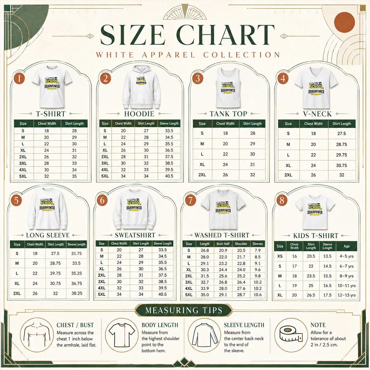 Good Back To School Brainpower Typography Shirt - Image 4