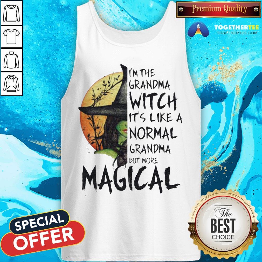 Magical I'm The Grandma Witch It's Like A Normal Grandma But More Halloween Shirt - Image 3