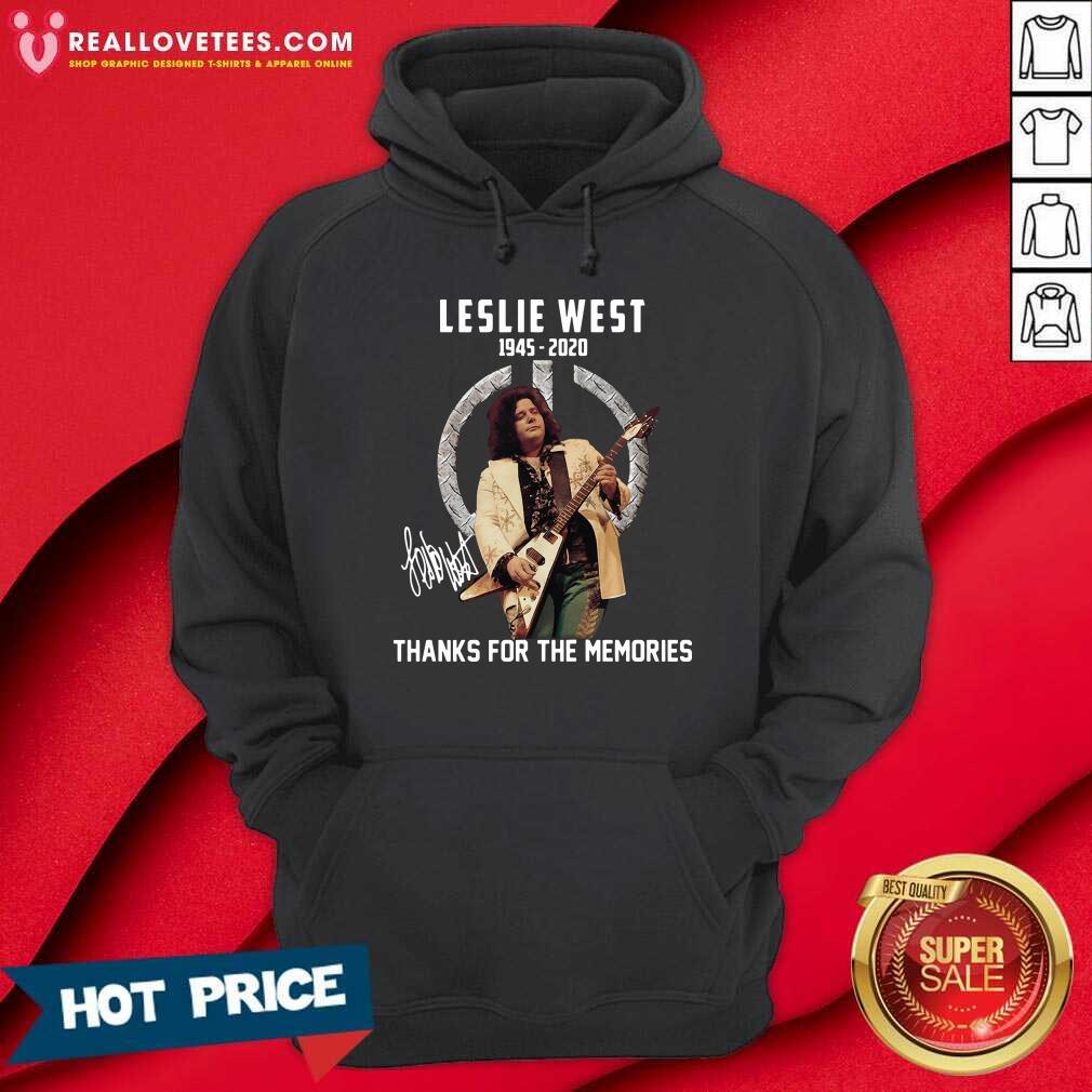 Vip Leslie West 1945 2020 Thank You For The Memories Signature Shirt - Image 4