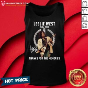 Alternative view of Vip Leslie West 1945 2020 Thank You For The Memories Signature Shirt