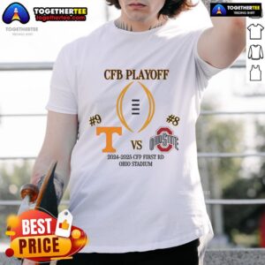 Nice Ohio State Vs Tennessee Football 2024 2025 CFP Playoff First Round T-Shirt
