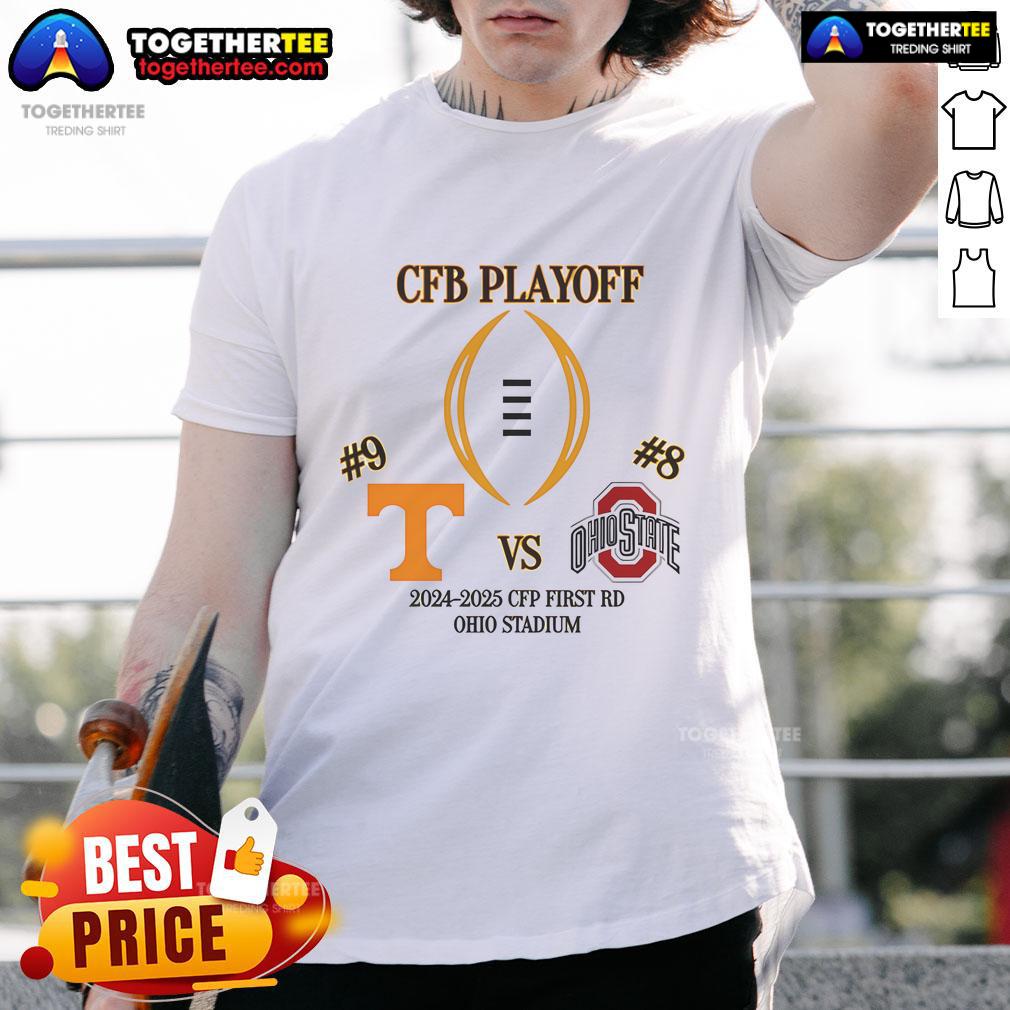 Nice Ohio State Vs Tennessee Football 2024 2025 CFP Playoff First Round T-Shirt