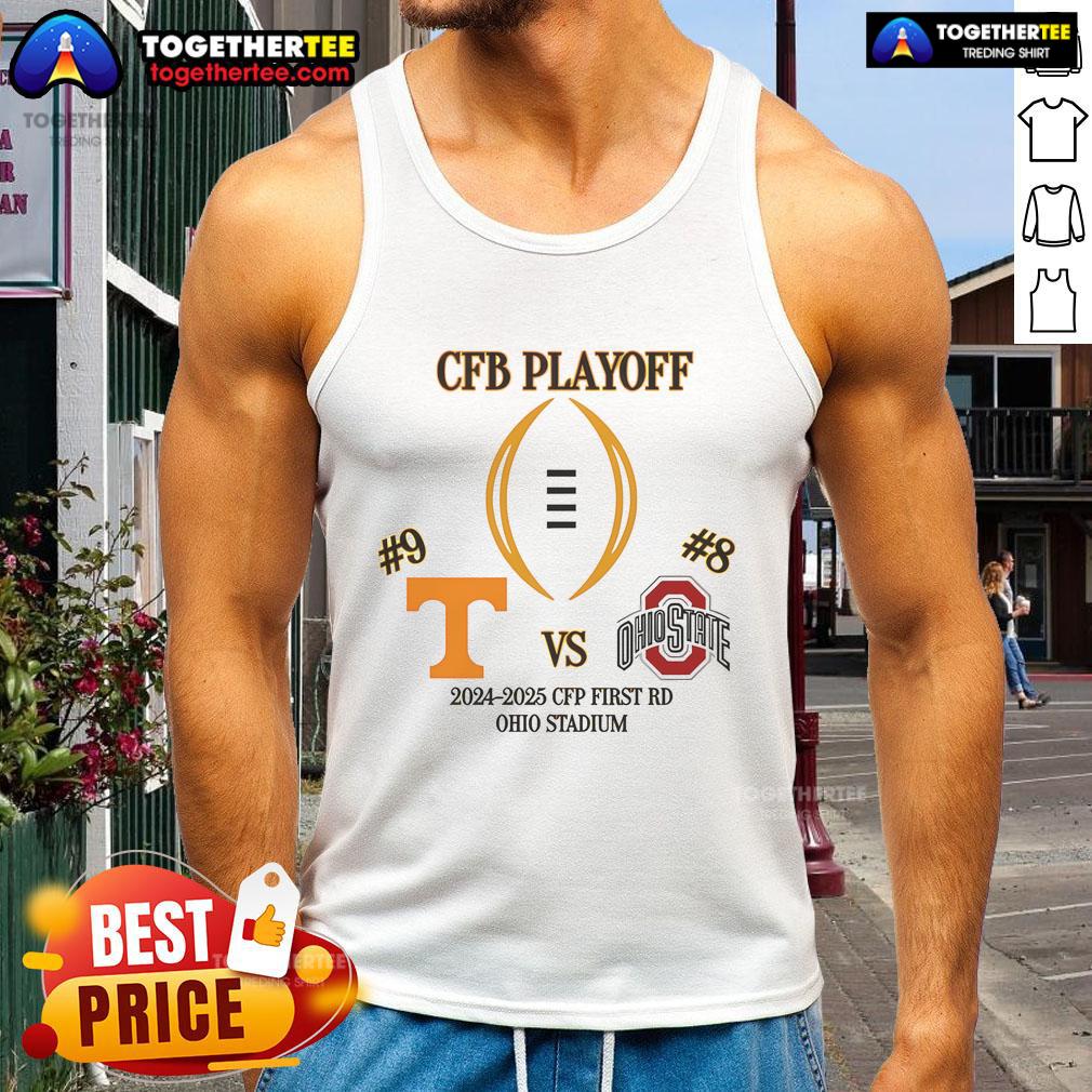 Nice Ohio State Vs Tennessee Football 2024 2025 CFP Playoff First Round T-Shirt - Image 4