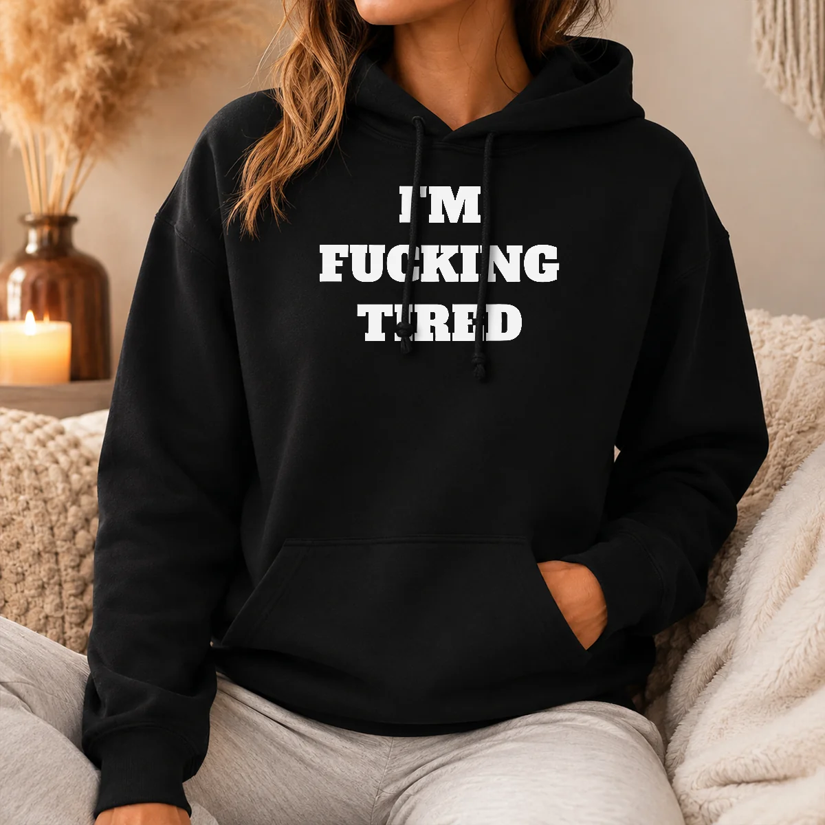 Premium I'm Fucking Tired Slogan Exhausted Mood Shirt - Image 5