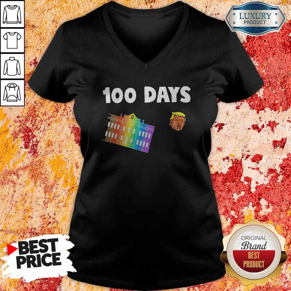 White House 100 Day Donald Trump Shirt - Image 2