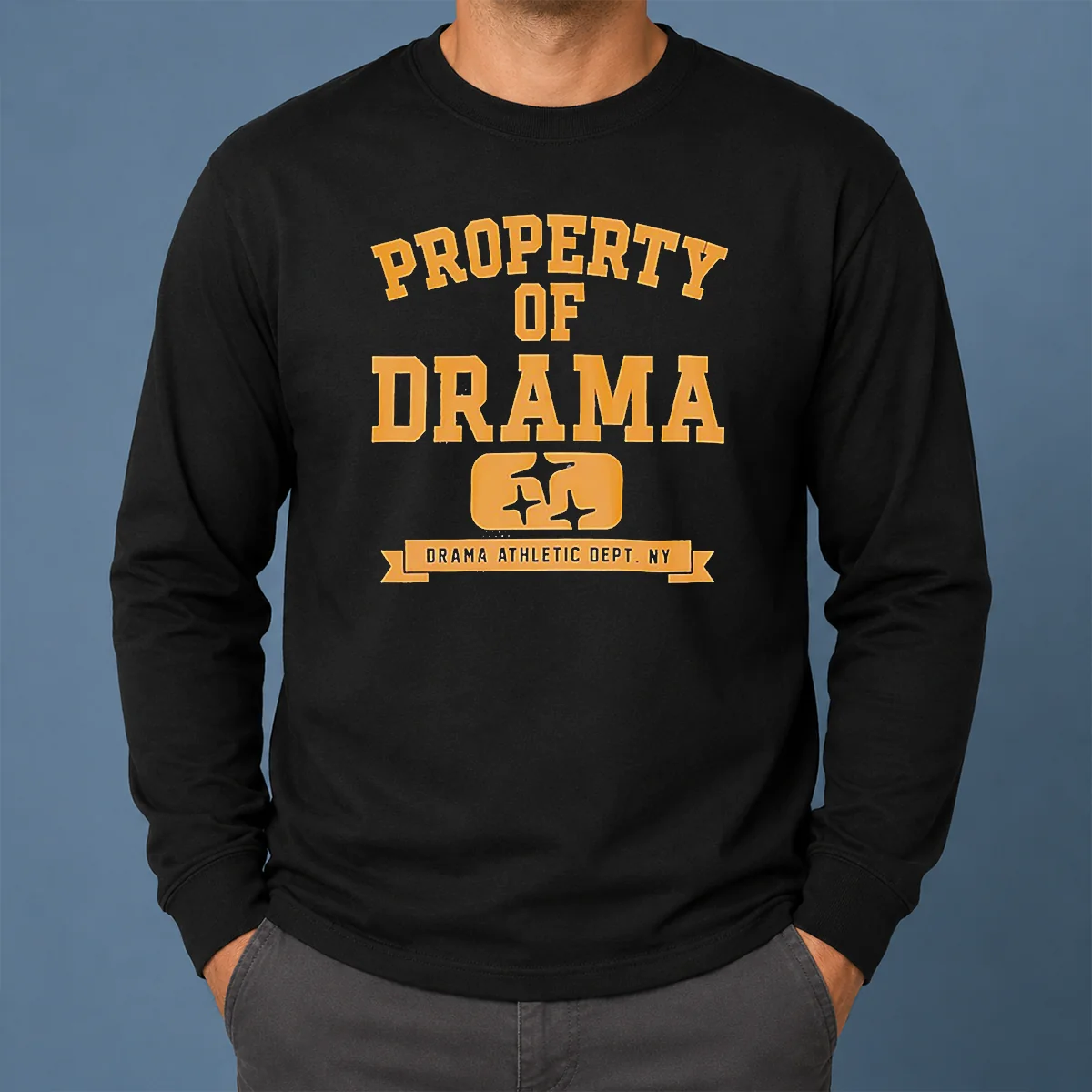 Nice Property Of Drama Athletic Dept NY Shirt - Image 6