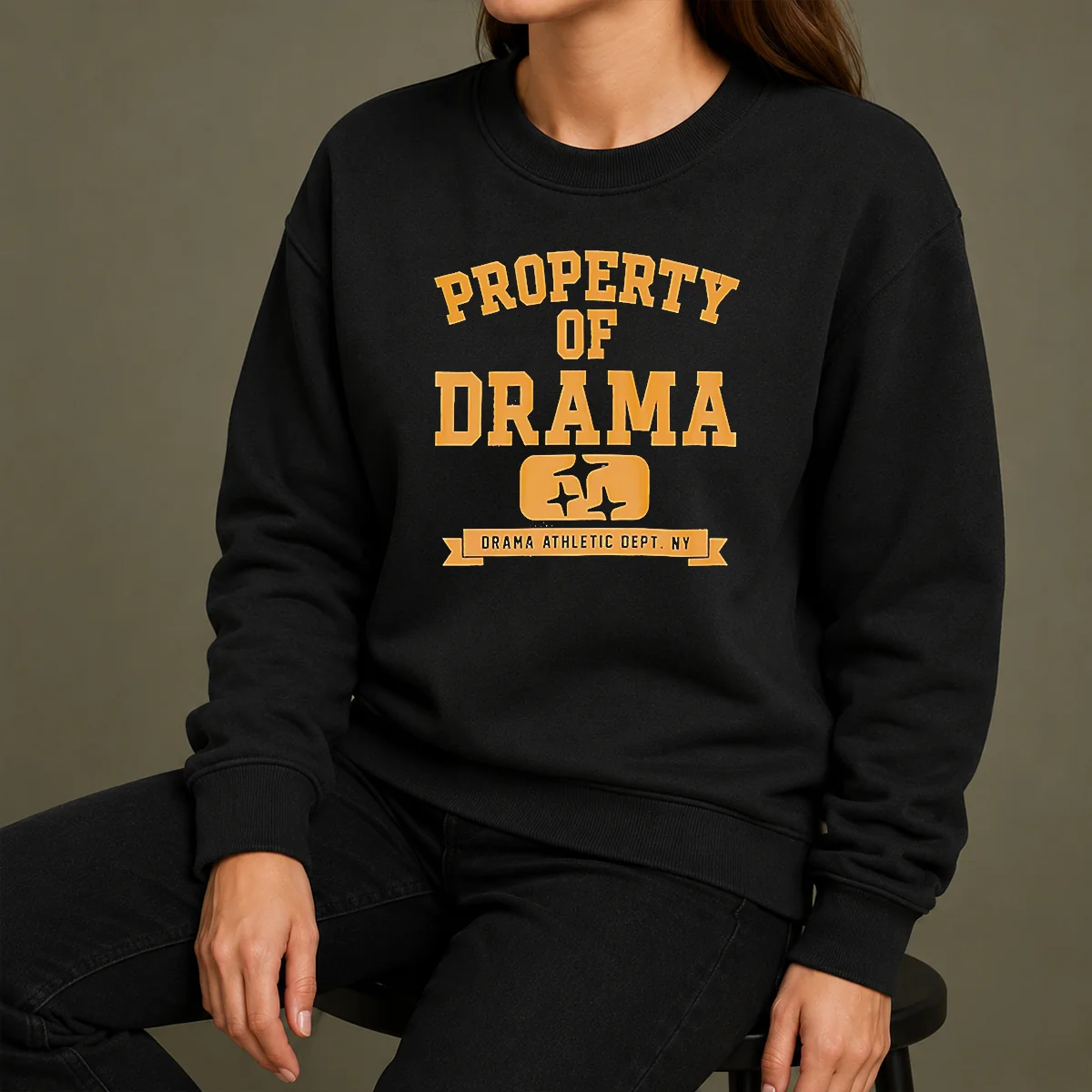 Nice Property Of Drama Athletic Dept NY Shirt - Image 7