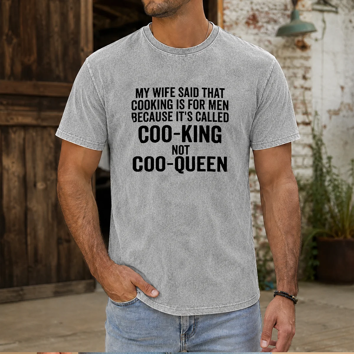 Official My Wife Said That Cooking Is For Men Because It Is Called Coo King Not Coo Queen Shirt - Image 9