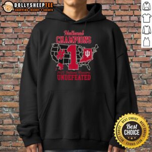 Alternative view of Hot Indiana Hoosiers 2025 National Champions Iu Football Number One T-Shirt