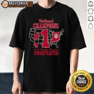 Hot Indiana Hoosiers 2025 National Champions Iu Football Number One T-Shirt