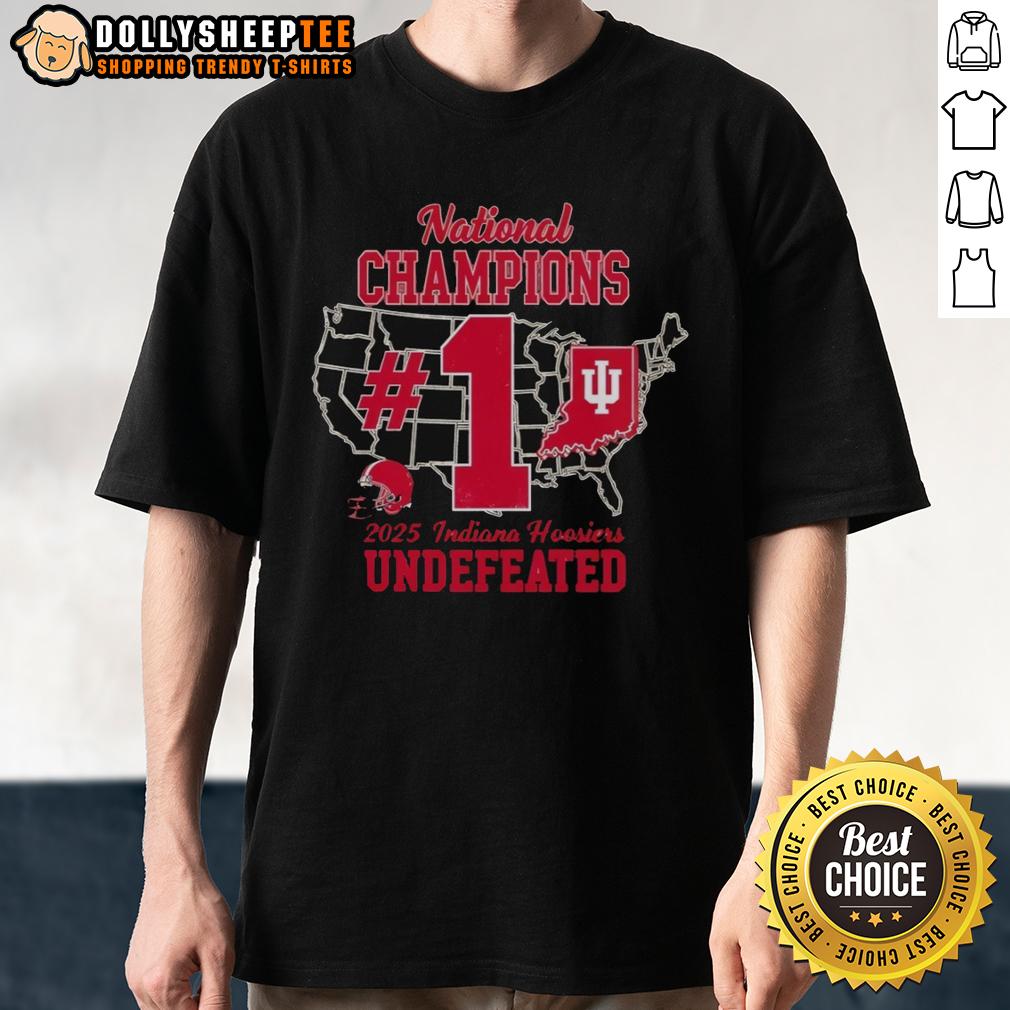 Hot Indiana Hoosiers 2025 National Champions Iu Football Number One T-Shirt