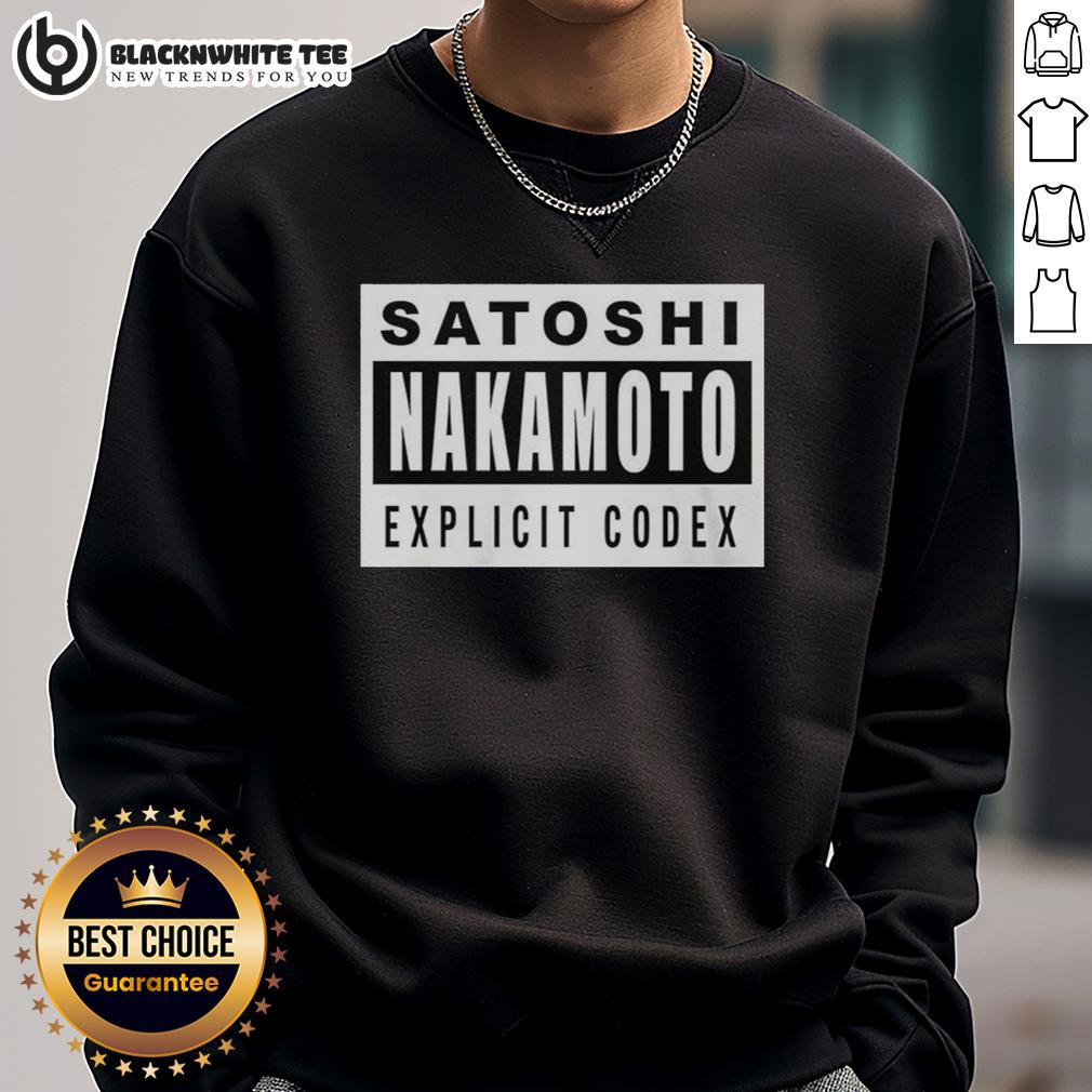 Nice Satoshi Nakamoto Explicit Codex T-Shirt - Image 5
